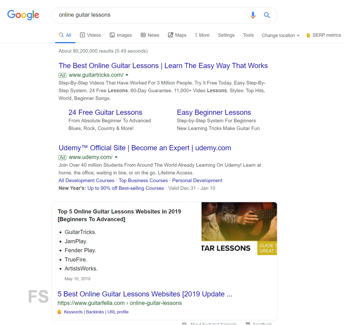 Search results for "online guitar lessons"