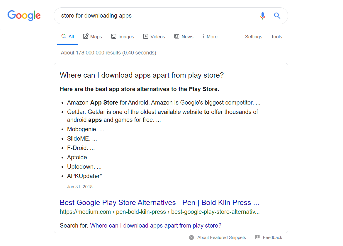 Search results for "store for downloading apps" keyword